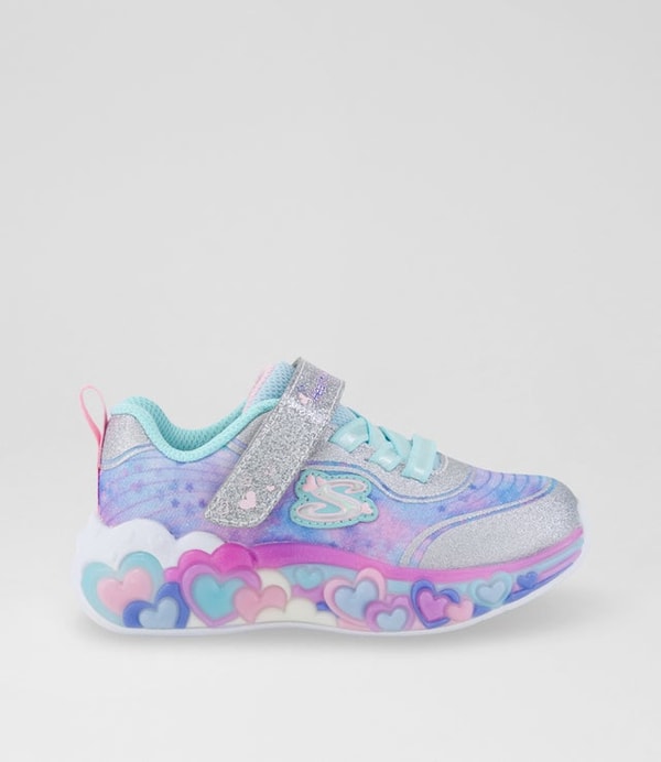 Williams Shoes Eternal Heart Lights Toddler Silver Multi Sneakers Review