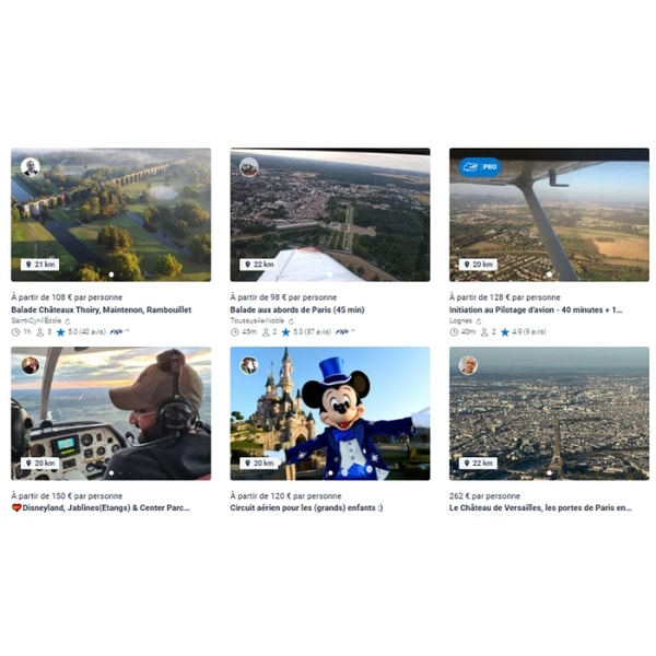 Wingly Vols autour de Paris Avis