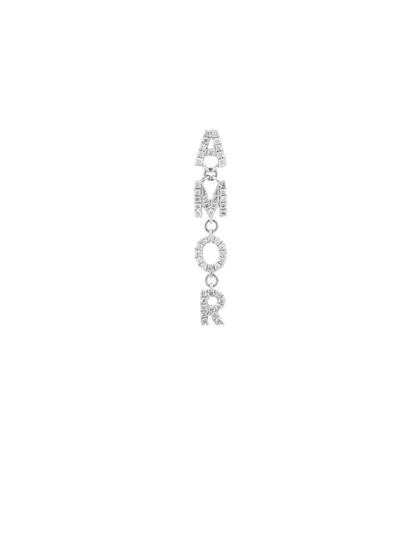 Wish Fine Jewelry 0.20ct Diamond 18K Gold "Amor" Single Dangle Drop Earring Review