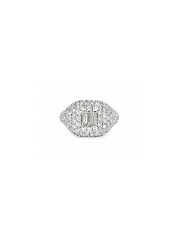 Wish Fine Jewelry 1.25ct Diamond 18K Gold Cluster Signet Ring Review