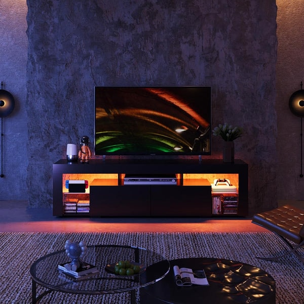 WLIVE Modern LED TV Stand Review