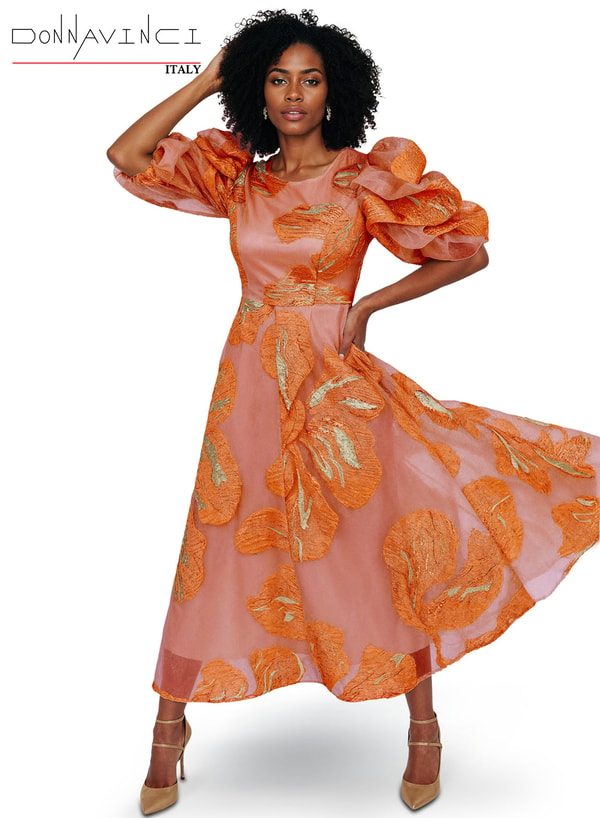 Women Suits Floral Motif Metallic Gown Review