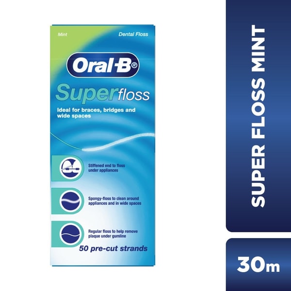 Watsons ORAL-B - Super Floss Dental Floss Mint 50S Ulasan