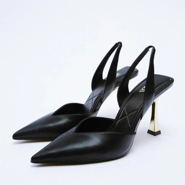 XNAVIO PU Leather Point Toe Stiletto Heel Pumps Review