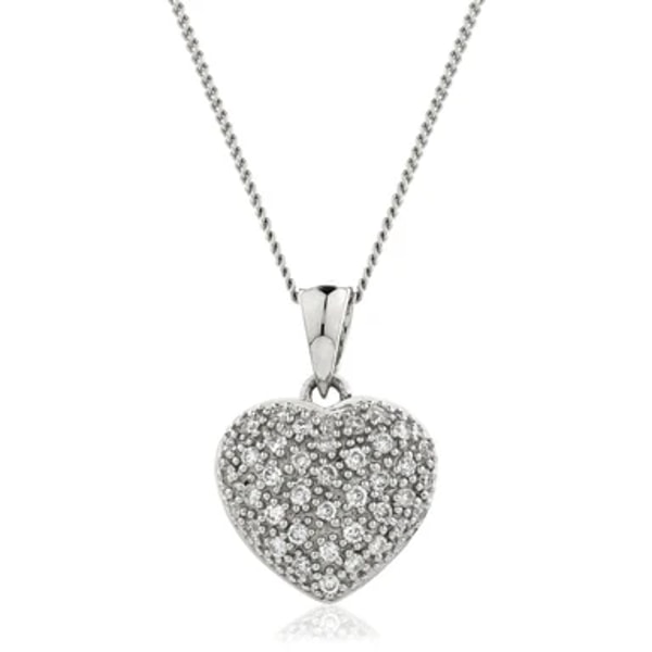 R&ecirc;ve Diamonds 0.20ct Classic Round Diamond Heart Pendant Review