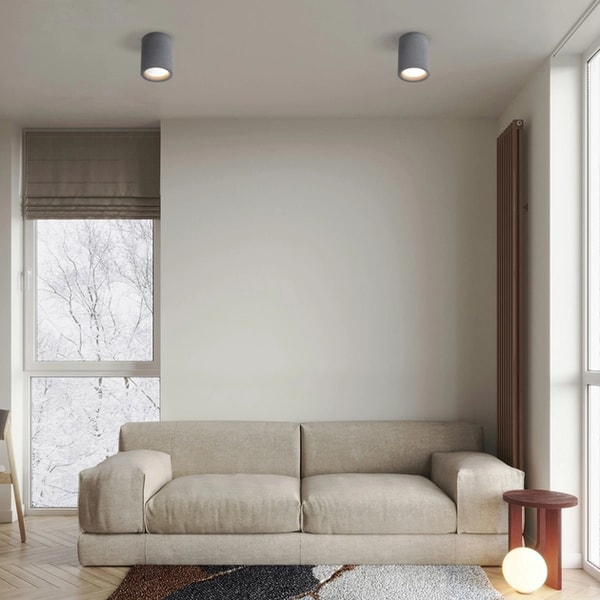 Plafon Led Cimento Cinza Avalia&ccedil;&atilde;o