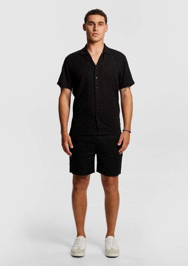 yd. Black Johnny Textured Shirt Review