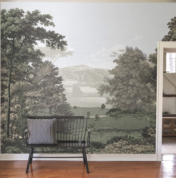 York Wallcoverings Morning Light Scenic Pastures Peel and Stick Wall Mural Review