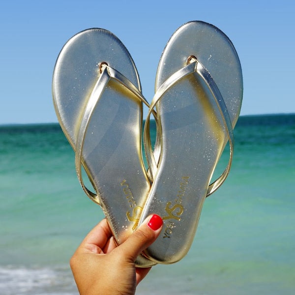 Yosi Samra Rivington Flip Flop in Gold Review