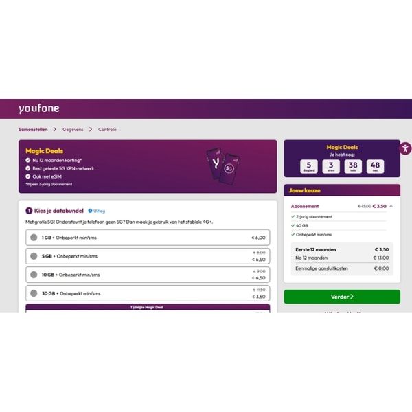 Youfone Sim Only 10 GB Beoordeling