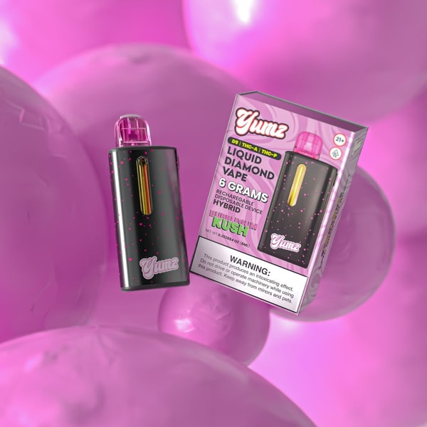 Yumz Lab Yumz - Bubblegum Kush - Hybrid - THC Disposable Vape Review