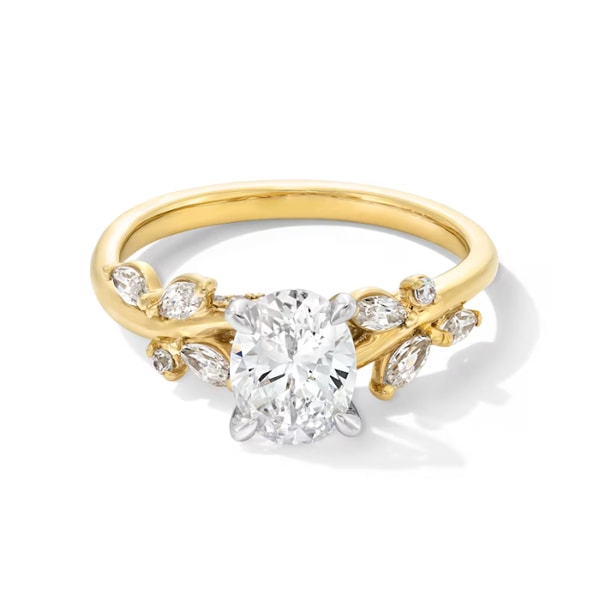 Zales 1-1/3 CT. T.W. Oval Certified Lab-Grown Diamond Leaf Shank Engagement Ring in 14K Gold Review