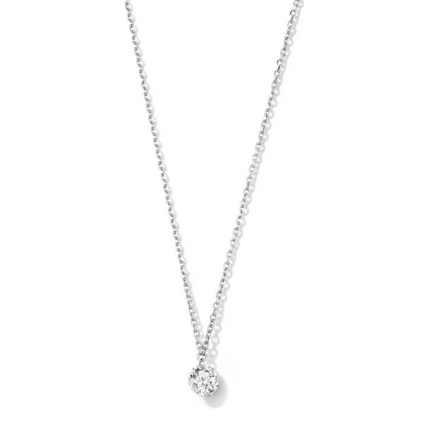 Zales 1/2 CT. T.W. Lab-Grown Diamond Solitaire Necklace in Sterling Silver EN Review