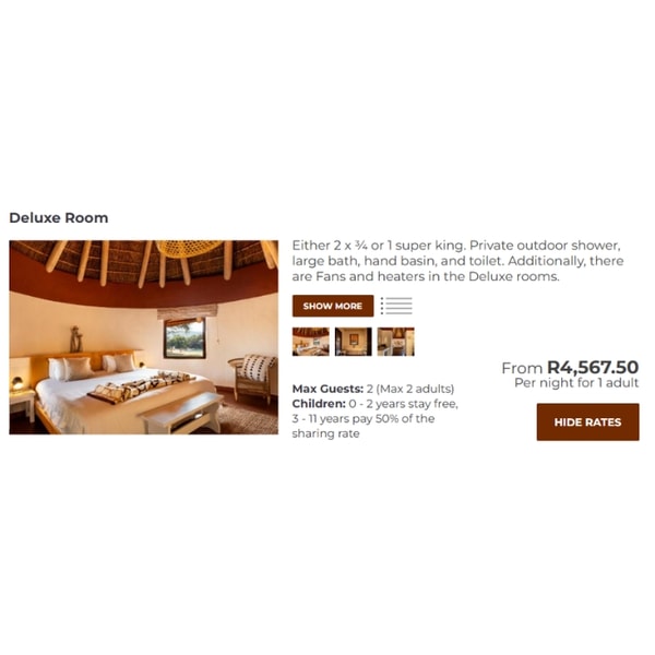 Zebras Crossing Lodge Deluxe Room Review