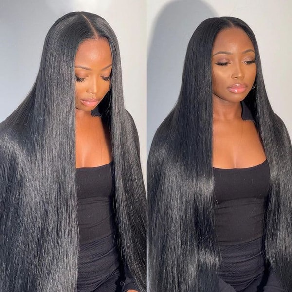Zlike 300% Density Luxury Custom Straight Wigs Transparent Lace 100% Human Hair Lace Front Wigs Super Double Drawn Review