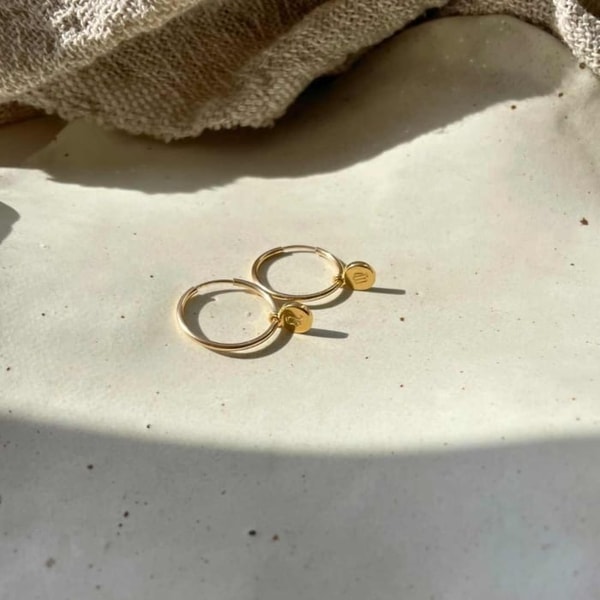 Decadorn Zodiac Disc Hoop Earrings (Gold Plated) Reviews 