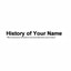 History of Your Name discount codes